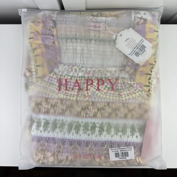 Ivy City Co Women's XXS Boxwood Blossoms Celeste Clark Easter Dress Cottagecore! - Picture 9 of 16